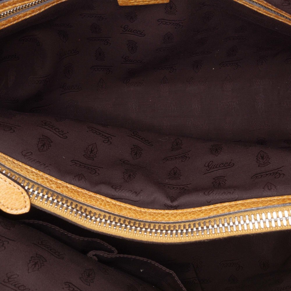 Pre-Loved Gucci Medium GG Canvas Bamboo Libeccio Tote - Picture 4 of 11